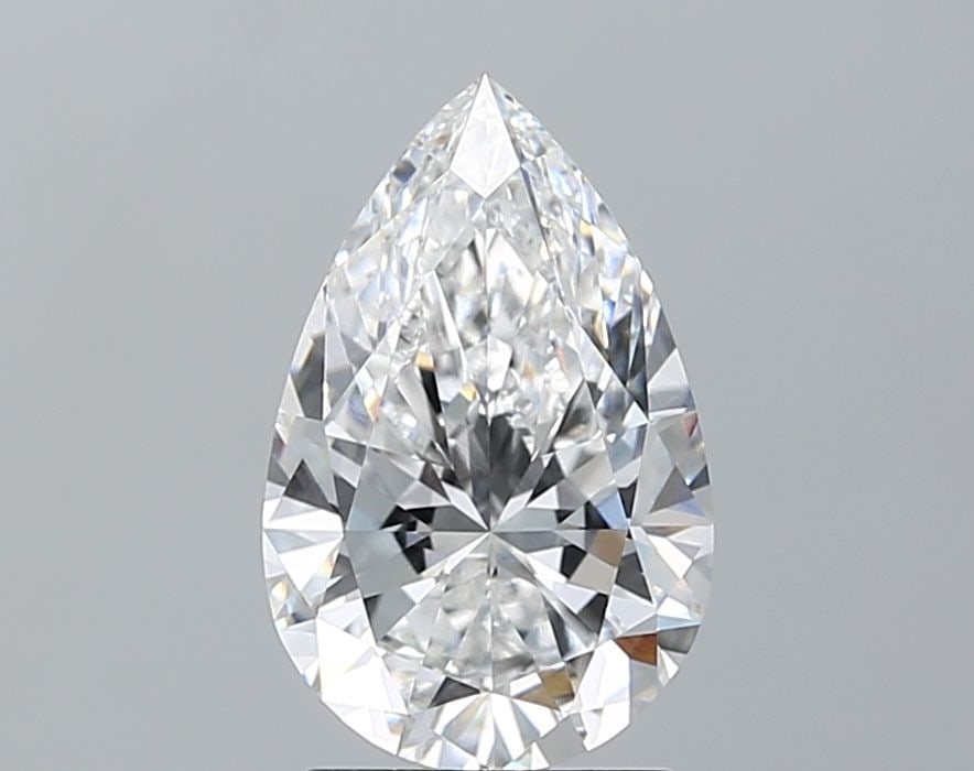 Loose Diamond - PEAR 2.16ct E VVS2: Loose Diamond - PEAR 2.16ct E VVS2 Source: This is a real non-mined Diamond that has been grown in a lab Shape: PEAR Carats: 2.16 Color: E Clarity: VVS2 Certification: IGI Video:
