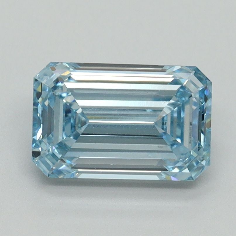 Loose Diamond - EMERALD 1.53ct Fancy Intense Blue VS1: Loose Diamond - EMERALD 1.53ct Fancy Intense Blue VS1 Source: This is a real non-mined Diamond that has been grown in a lab Shape: EMERALD Carats: 1.53 Color: Fancy Intense Blue Certification: IGI Vid