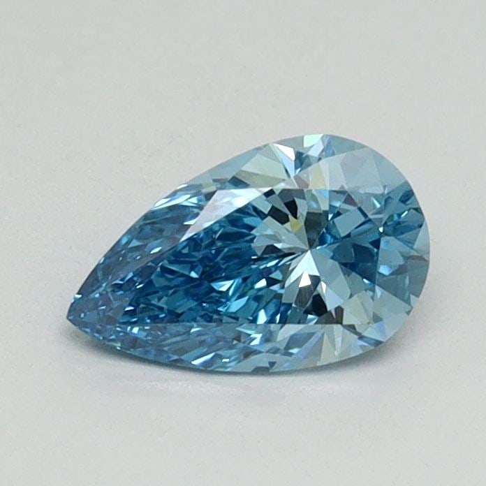 Loose Diamond - PEAR 0.52ct Fancy Blue VS2: Loose Diamond - PEAR 0.52ct Fancy Blue VS2 Source: This is a real non-mined Diamond that has been grown in a lab Shape: PEAR Carats: 0.52 Color: Fancy Blue Certification: NONE Video: