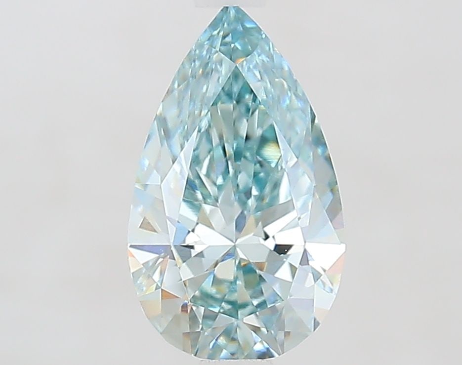 Loose Diamond - PEAR 1.5ct Fancy Intense Blue Green VS1: Loose Diamond - PEAR 1.5ct Fancy Intense Blue Green VS1 Source: This is a real non-mined Diamond that has been grown in a lab Shape: PEAR Carats: 1.5 Color: Fancy Intense Blue Green Certification: IGI