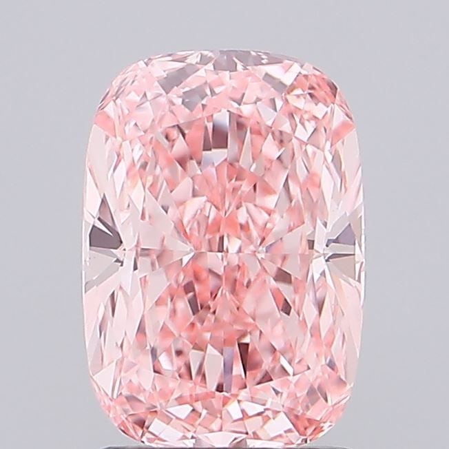 Loose Diamond - CUSHION MODIFIED 2.04ct Fancy Vivid Pink VVS2: Loose Diamond - CUSHION MODIFIED 2.04ct Fancy Vivid Pink VVS2 Source: This is a real non-mined Diamond that has been grown in a lab Shape: CUSHION MODIFIED Carats: 2.04 Color: Fancy Vivid Pink Certifi