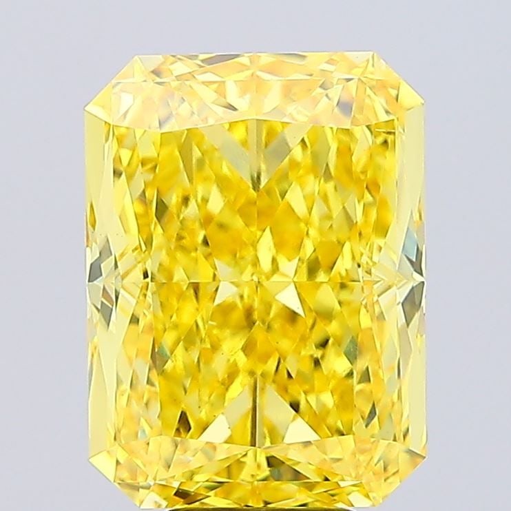 Loose Diamond - RADIANT 9.02ct Fancy Vivid Yellow VS2: Loose Diamond - RADIANT 9.02ct Fancy Vivid Yellow VS2 Source: This is a real non-mined Diamond that has been grown in a lab Shape: RADIANT Carats: 9.02 Color: Fancy Vivid Yellow Certification: IGI Vid