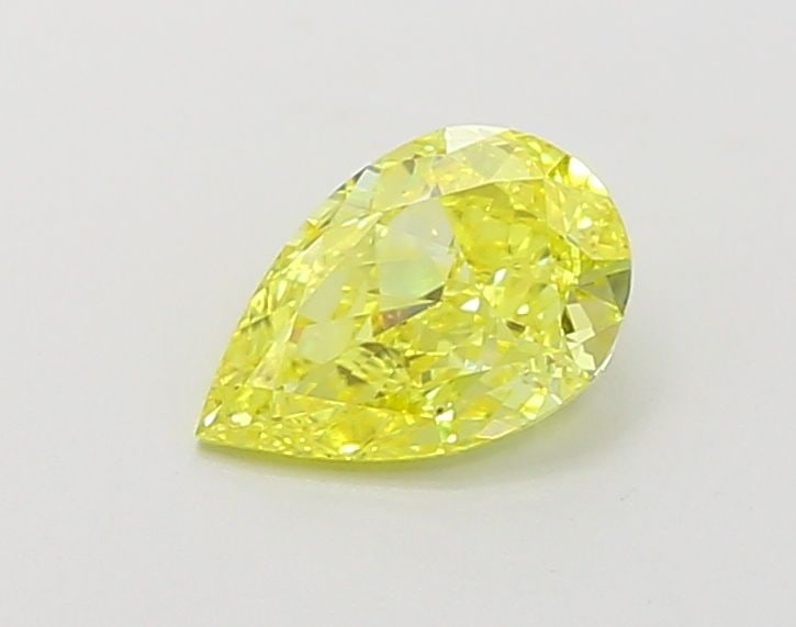Loose Diamond - PEAR 1.01ct Fancy Vivid Yellow VS2: Loose Diamond - PEAR 1.01ct Fancy Vivid Yellow VS2 Source: This is a real non-mined Diamond that has been grown in a lab Shape: PEAR Carats: 1.01 Color: Fancy Vivid Yellow Certification: IGI Video: