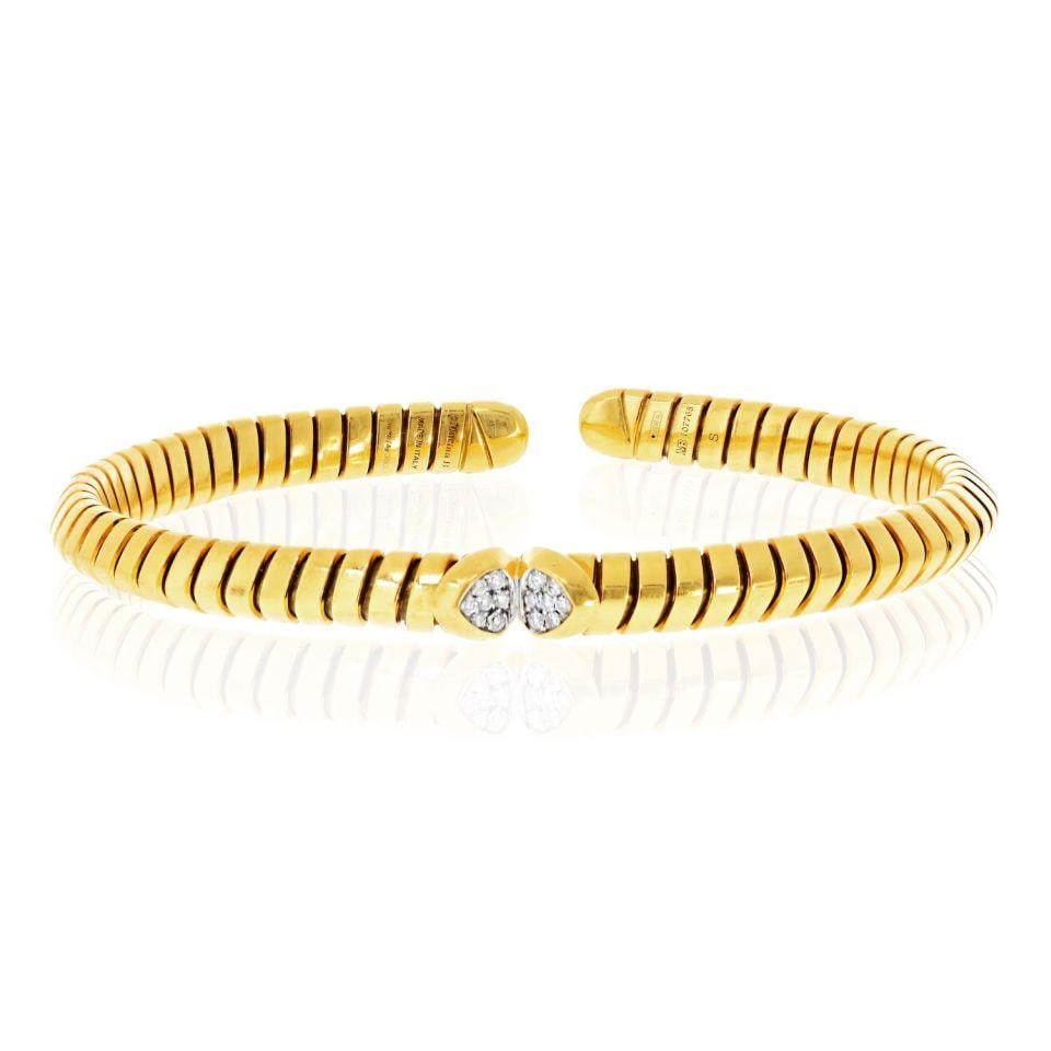 Marina B 18K Yellow Gold Cuff Bangle Bracelet (1 of 7)