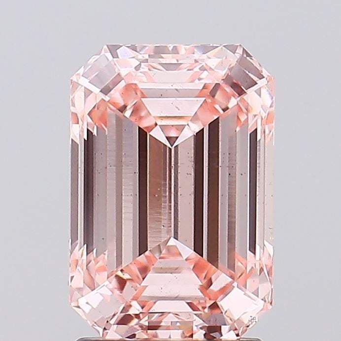Loose Diamond - EMERALD 2.54ct Fancy Intense Pink VS2: Loose Diamond - EMERALD 2.54ct Fancy Intense Pink VS2 Source: This is a real non-mined Diamond that has been grown in a lab Shape: EMERALD Carats: 2.54 Color: Fancy Intense Pink Certification: IGI Vid