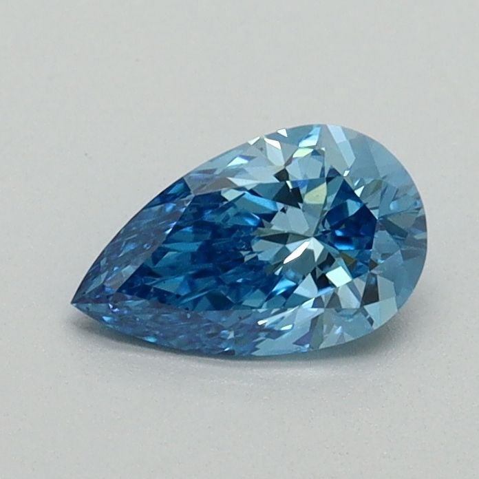 Loose Diamond - PEAR 0.5ct Fancy Blue VS2: Loose Diamond - PEAR 0.5ct Fancy Blue VS2 Source: This is a real non-mined Diamond that has been grown in a lab Shape: PEAR Carats: 0.5 Color: Fancy Blue Certification: NONE Video: