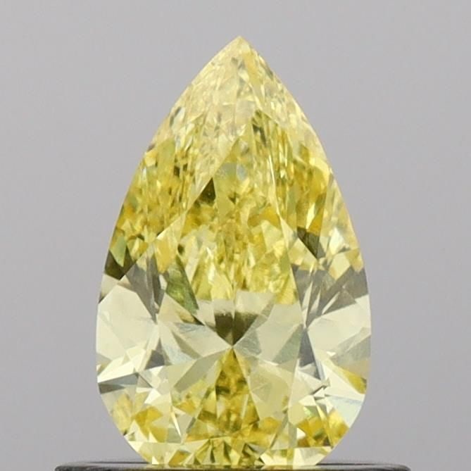 Loose Diamond - PEAR 0.61ct Fancy Vivid Yellow SI1: Loose Diamond - PEAR 0.61ct Fancy Vivid Yellow SI1 Source: This is a real non-mined Diamond that has been grown in a lab Shape: PEAR Carats: 0.61 Color: Fancy Vivid Yellow Certification: IGI Video: