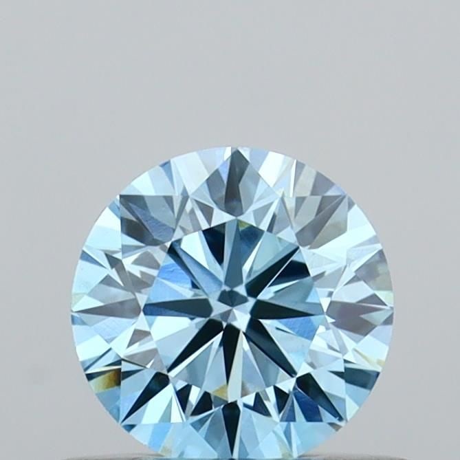 Ideal Loose Diamond - ROUND 0.47ct Fancy Vivid Blue VS1: Ideal Loose Diamond - ROUND 0.47ct Fancy Vivid Blue VS1 Source: This is a real non-mined Diamond that has been grown in a lab Shape: ROUND Carats: 0.47 Color: Fancy Vivid Blue Certification: IGI Video