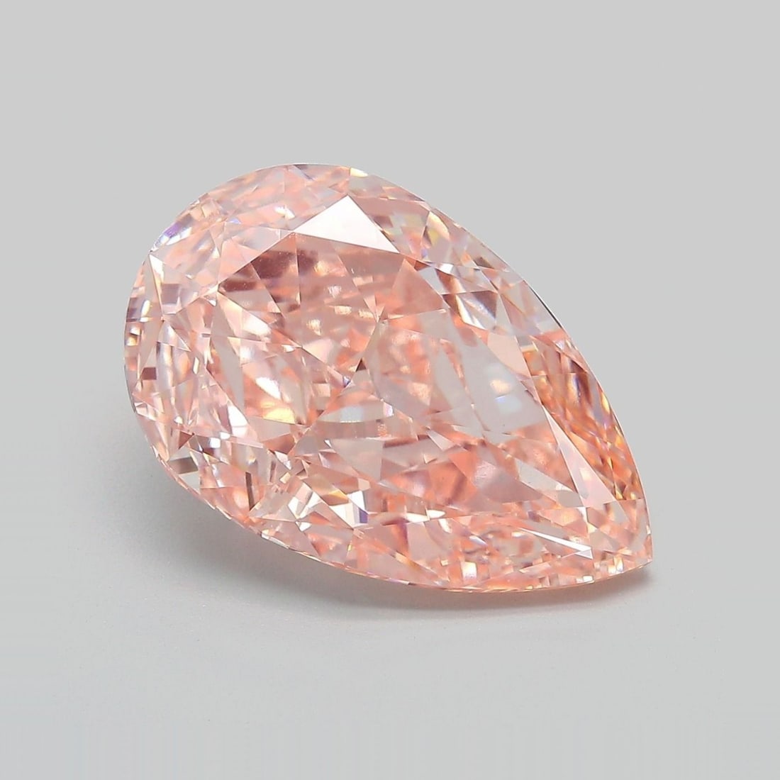 Loose Diamond - PEAR 8.56ct Fancy Intense Pink VS1: Loose Diamond - PEAR 8.56ct Fancy Intense Pink VS1 Source: This is a real non-mined Diamond that has been grown in a lab Shape: PEAR Carats: 8.56 Color: Fancy Intense Pink Certification: IGI Video: