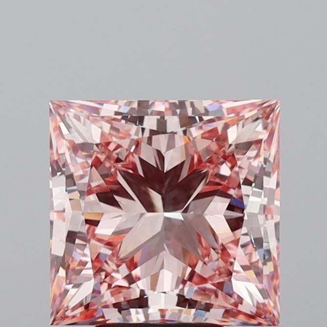 Loose Diamond - PRINCESS 5.51ct Fancy Vivid Pink VS1: Loose Diamond - PRINCESS 5.51ct Fancy Vivid Pink VS1 Source: This is a real non-mined Diamond that has been grown in a lab Shape: PRINCESS Carats: 5.51 Color: Fancy Vivid Pink Certification: IGI Video