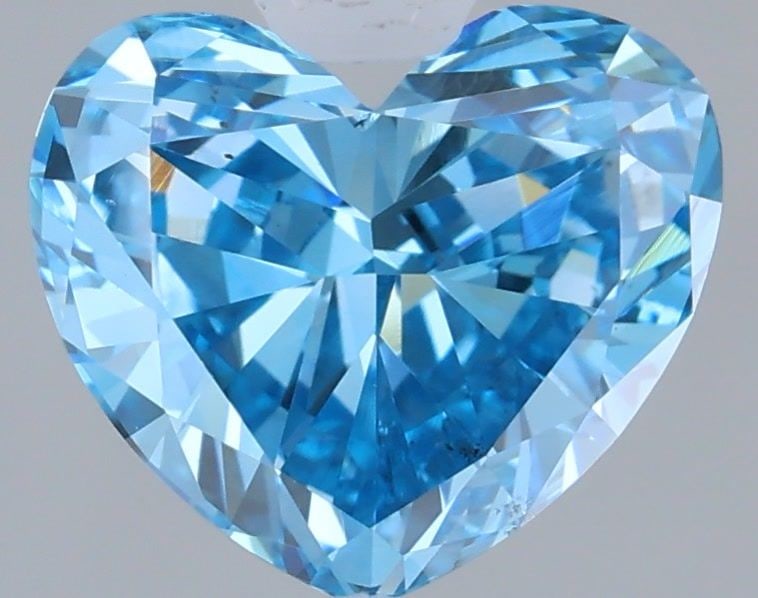 Loose Diamond - HEART 1.32ct Fancy Vivid Blue VS2: Loose Diamond - HEART 1.32ct Fancy Vivid Blue VS2 Source: This is a real non-mined Diamond that has been grown in a lab Shape: HEART Carats: 1.32 Color: Fancy Vivid Blue Certification: IGI Video: