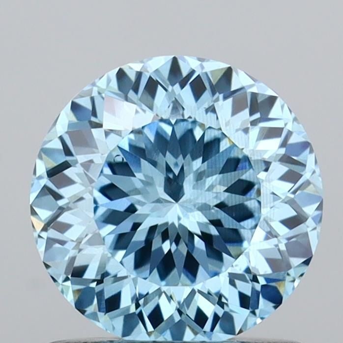 Loose Diamond - ROUND 1.01ct Fancy Vivid Blue VS2: Loose Diamond - ROUND 1.01ct Fancy Vivid Blue VS2 Source: This is a real non-mined Diamond that has been grown in a lab Shape: ROUND Carats: 1.01 Color: Fancy Vivid Blue Certification: IGI Video: