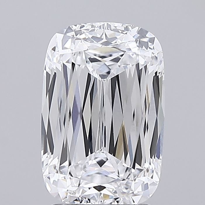 Loose Diamond - CUSHION MODIFIED 2.58ct D VVS2: Loose Diamond - CUSHION MODIFIED 2.58ct D VVS2 Source: This is a real non-mined Diamond that has been grown in a lab Shape: CUSHION MODIFIED Carats: 2.58 Color: D Clarity: VVS2 Certification: IGI Vide