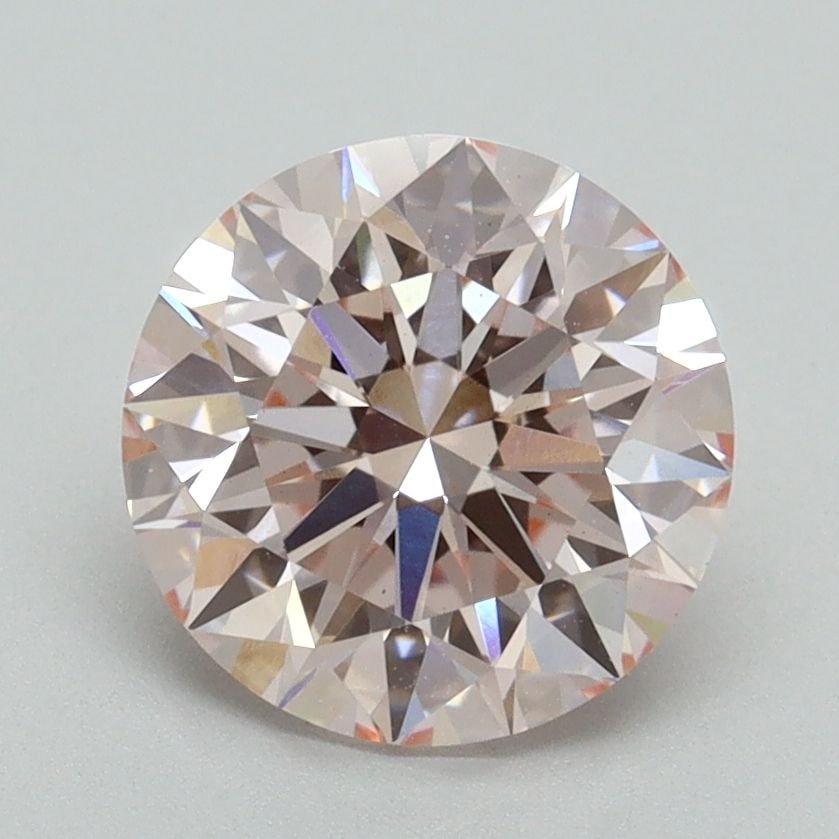 Ideal Loose Diamond - ROUND 2.09ct Fancy Pink VS1: Ideal Loose Diamond - ROUND 2.09ct Fancy Pink VS1 Source: This is a real non-mined Diamond that has been grown in a lab Shape: ROUND Carats: 2.09 Color: Fancy Pink Certification: IGI Video: