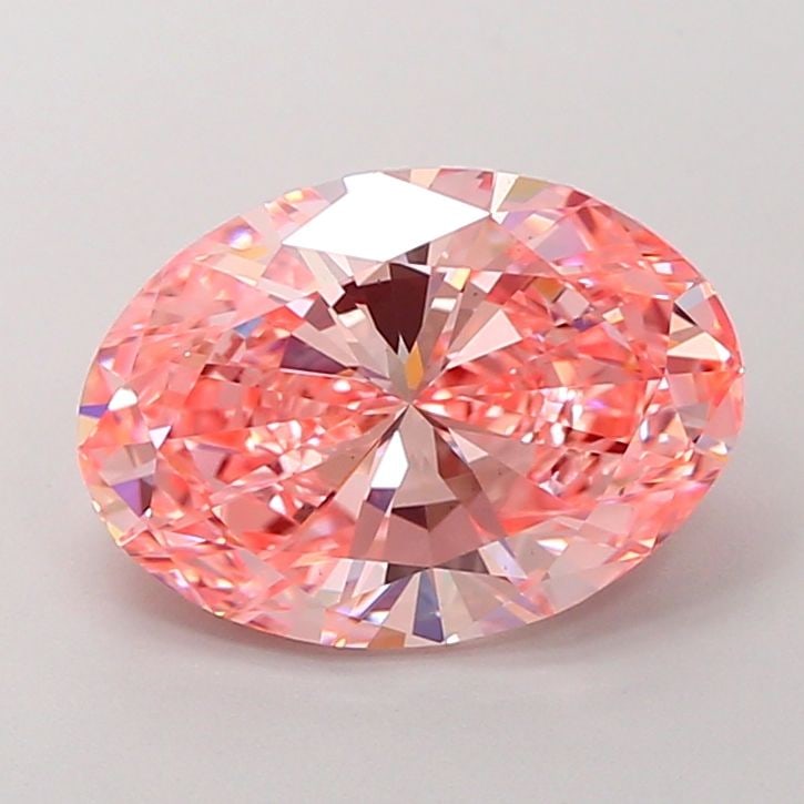 Loose Diamond - OVAL 4.01ct Fancy Vivid Pink VS1: Loose Diamond - OVAL 4.01ct Fancy Vivid Pink VS1 Source: This is a real non-mined Diamond that has been grown in a lab Shape: OVAL Carats: 4.01 Color: Fancy Vivid Pink Certification: IGI Video: