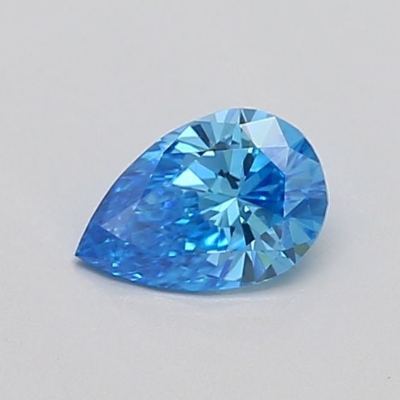 Loose Diamond - PEAR 0.34ct Fancy Vivid Blue VVS2: Loose Diamond - PEAR 0.34ct Fancy Vivid Blue VVS2 Source: This is a real non-mined Diamond that has been grown in a lab Shape: PEAR Carats: 0.34 Color: Fancy Vivid Blue Certification: IGI Video: