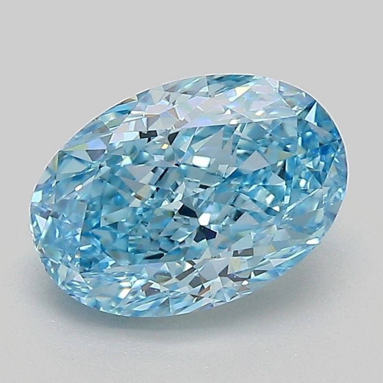 Loose Diamond - OVAL 2.02ct Fancy Vivid Blue VVS2: Loose Diamond - OVAL 2.02ct Fancy Vivid Blue VVS2 Source: This is a real non-mined Diamond that has been grown in a lab Shape: OVAL Carats: 2.02 Color: Fancy Vivid Blue Certification: IGI Video:
