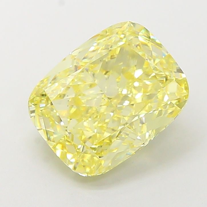 Loose Diamond - CUSHION MODIFIED 4.11ct Fancy Intense Yellow VS2: Loose Diamond - CUSHION MODIFIED 4.11ct Fancy Intense Yellow VS2 Source: This is a real non-mined Diamond that has been grown in a lab Shape: CUSHION MODIFIED Carats: 4.11 Color: Fancy Intense Yellow 