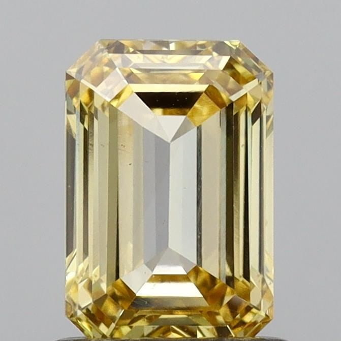Loose Diamond - EMERALD 1.11ct Fancy Vivid Yellow VS1: Loose Diamond - EMERALD 1.11ct Fancy Vivid Yellow VS1 Source: This is a real non-mined Diamond that has been grown in a lab Shape: EMERALD Carats: 1.11 Color: Fancy Vivid Yellow Certification: NONE Vi