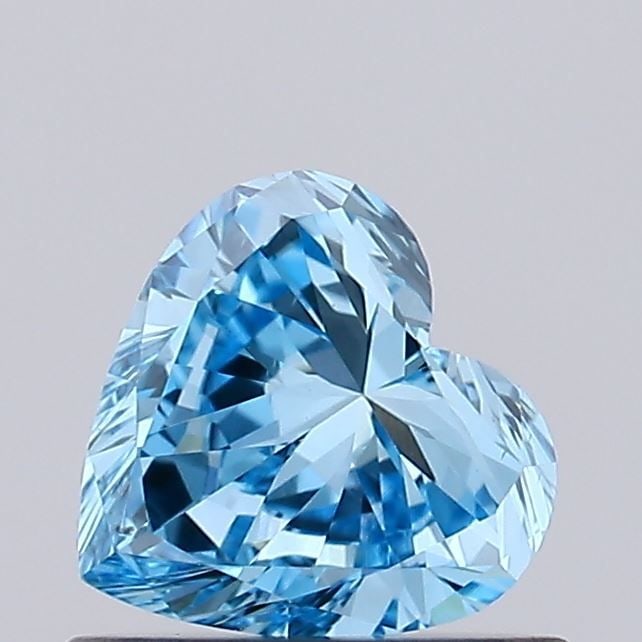 Loose Diamond - HEART 0.49ct Fancy Vivid Blue VS1: Loose Diamond - HEART 0.49ct Fancy Vivid Blue VS1 Source: This is a real non-mined Diamond that has been grown in a lab Shape: HEART Carats: 0.49 Color: Fancy Vivid Blue Certification: IGI Video: