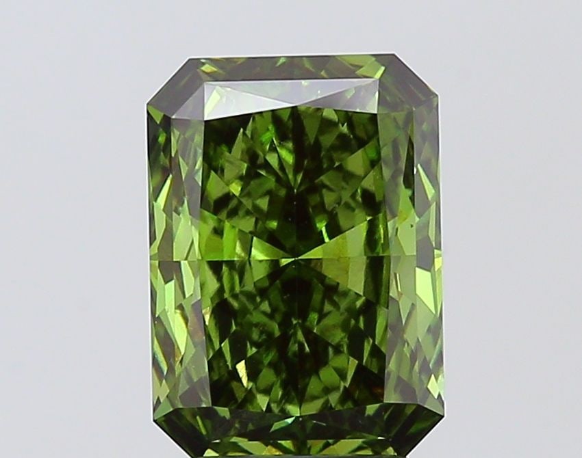 Loose Diamond - RADIANT 3.7ct Fancy Vivid Green VS2 (1 of 1)