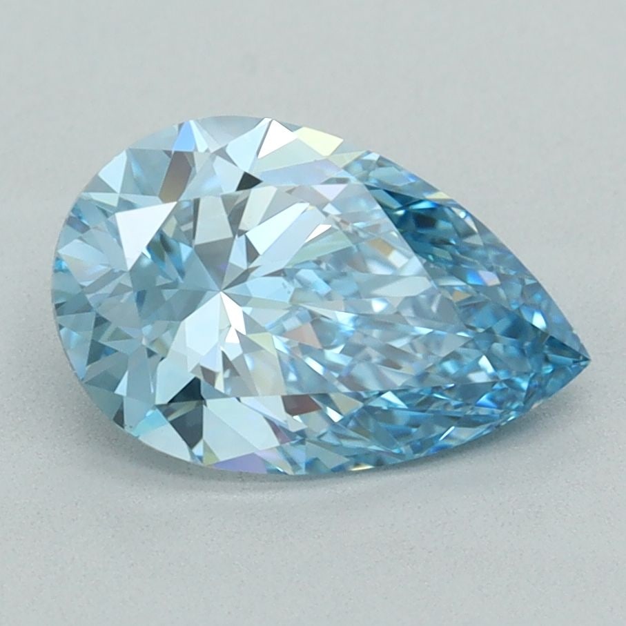 Loose Diamond - PEAR 2.01ct Fancy Vivid Blue VVS1: Loose Diamond - PEAR 2.01ct Fancy Vivid Blue VVS1 Source: This is a real non-mined Diamond that has been grown in a lab Shape: PEAR Carats: 2.01 Color: Fancy Vivid Blue Certification: IGI Video: