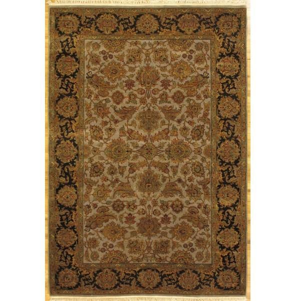 Traditional Handmade Jaipur Wool Rug 6.1 x 9 Feet Quality Craftsmanship: Traditional Handmade Jaipur Wool Rug 6.1 x 9 Feet Quality Craftsmanship Free continental US Shipping Elevate your living space with this exquisite 6.1 x 9 Traditional Handmade Jaipur Wool Rug. Crafted