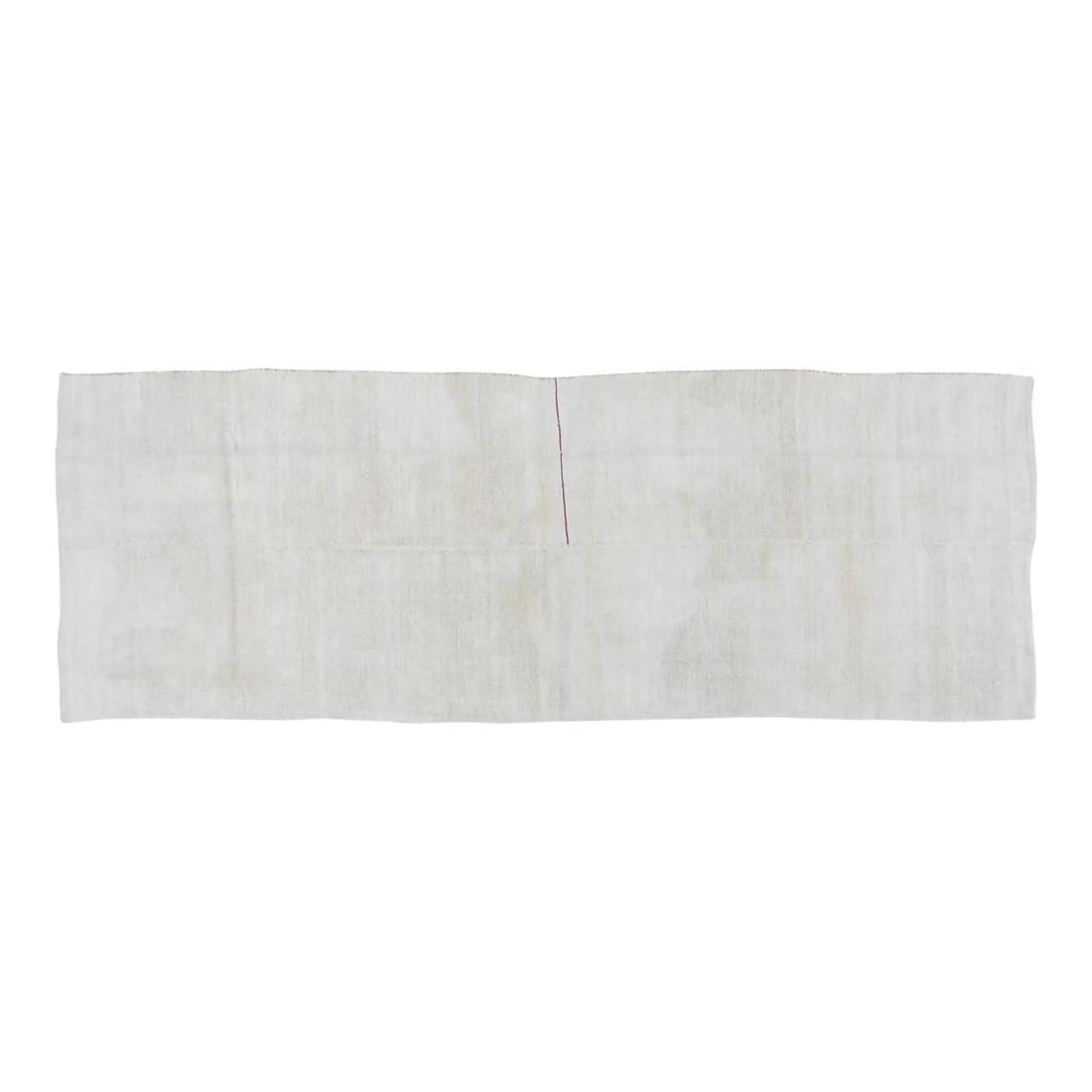 Anatolian Hemp Flatweave Rug in Tan 3'8'' x 10'6'': Anatolian Hemp Flatweave Rug in Tan 3'8'' x 10'6'' Handcrafted using traditional techniques, this vintage Turkish Anatolian flatweave rug is made from durable hemp and features a tan color. Its rich t