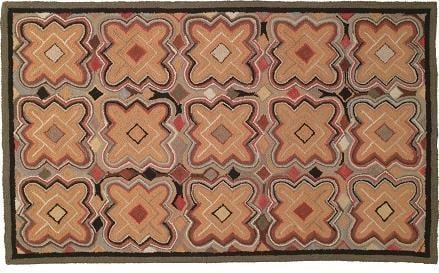 Putnam Black Wool Rug 2x8 Multi-Color Hooked Design (1 of 1)