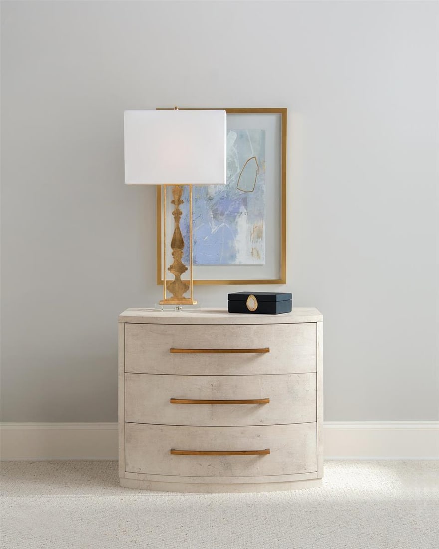 John-Richard Stylish Faux Leather Storage Box Set in Cream Gold and Midnight Blue (1 of 1)