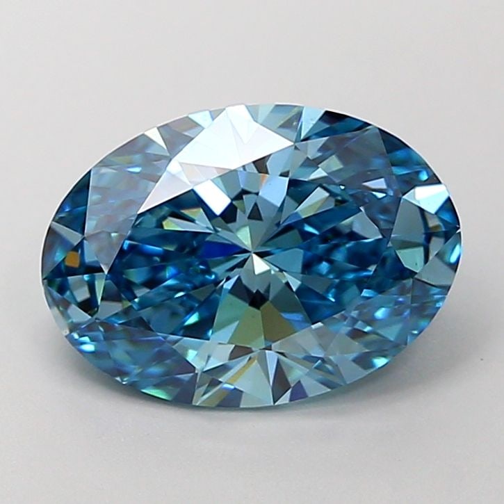 Loose Diamond - OVAL 2.57ct Fancy Vivid Blue VS1: Loose Diamond - OVAL 2.57ct Fancy Vivid Blue VS1 Source: This is a real non-mined Diamond that has been grown in a lab Shape: OVAL Carats: 2.57 Color: Fancy Vivid Blue Certification: IGI Video: Video