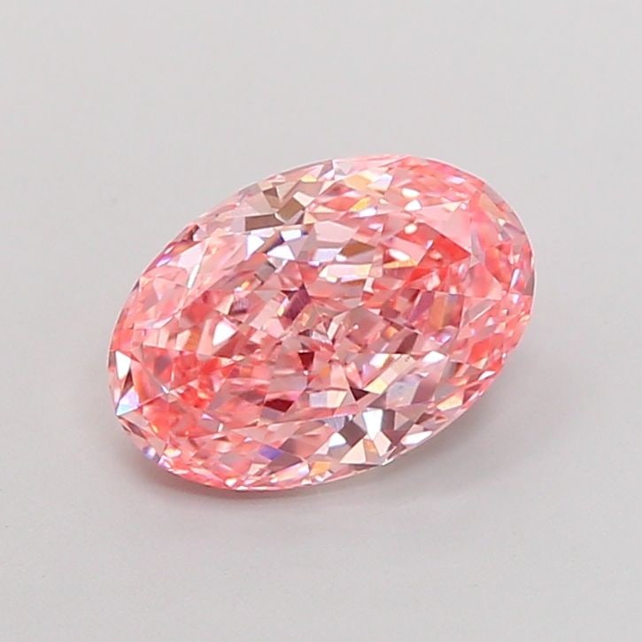 Loose Diamond - OVAL 2.33ct Fancy Vivid Pink VS1: Loose Diamond - OVAL 2.33ct Fancy Vivid Pink VS1 Source: This is a real non-mined Diamond that has been grown in a lab Shape: OVAL Carats: 2.33 Color: Fancy Vivid Pink Certification: IGI Video: