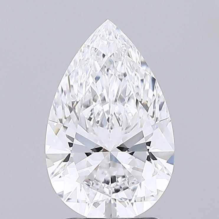 Loose Diamond - PEAR 2.3ct D VVS1: Loose Diamond - PEAR 2.3ct D VVS1 Source: This is a real non-mined Diamond that has been grown in a lab Shape: PEAR Carats: 2.3 Color: D Clarity: VVS1 Certification: GCAL Video: