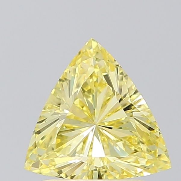 Loose Diamond - TRIANGULAR 1.1ct Fancy Vivid Yellow VS1: Loose Diamond - TRIANGULAR 1.1ct Fancy Vivid Yellow VS1 Source: This is a real non-mined Diamond that has been grown in a lab Shape: TRIANGULAR Carats: 1.1 Color: Fancy Vivid Yellow Certification: IGI