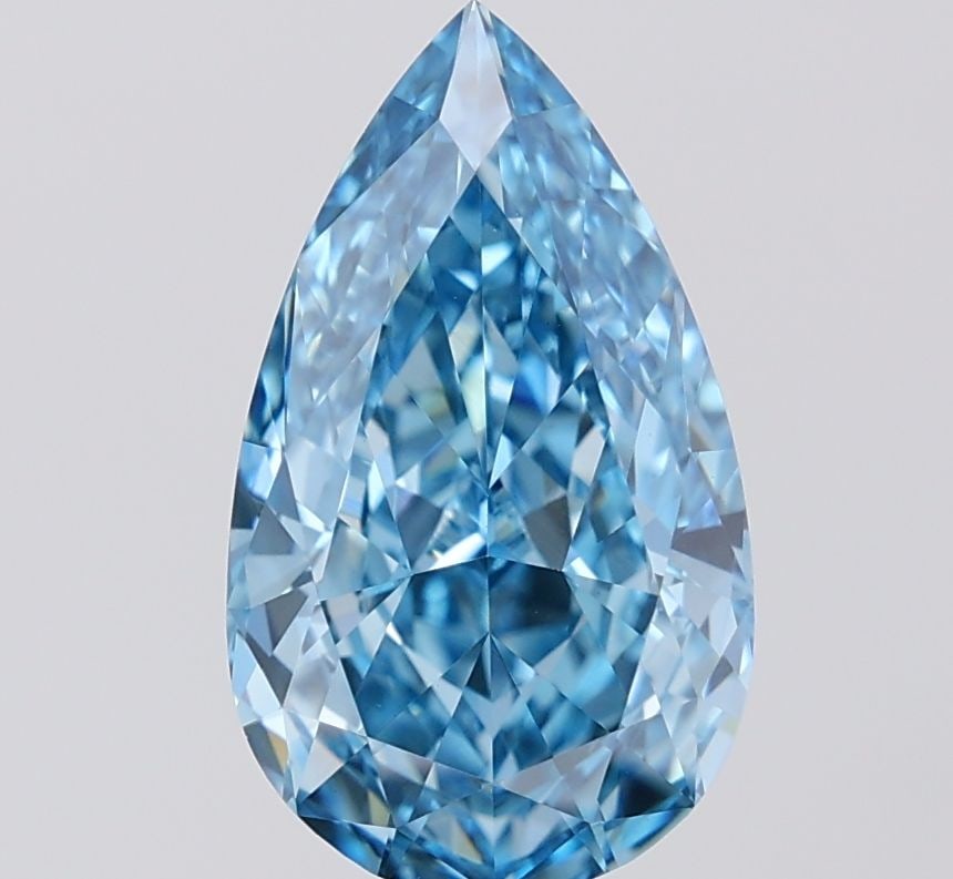 Loose Diamond - PEAR 3.11ct Fancy Vivid Blue VVS2: Loose Diamond - PEAR 3.11ct Fancy Vivid Blue VVS2 Source: This is a real non-mined Diamond that has been grown in a lab Shape: PEAR Carats: 3.11 Color: Fancy Vivid Blue Certification: IGI PLEASE NOTE: