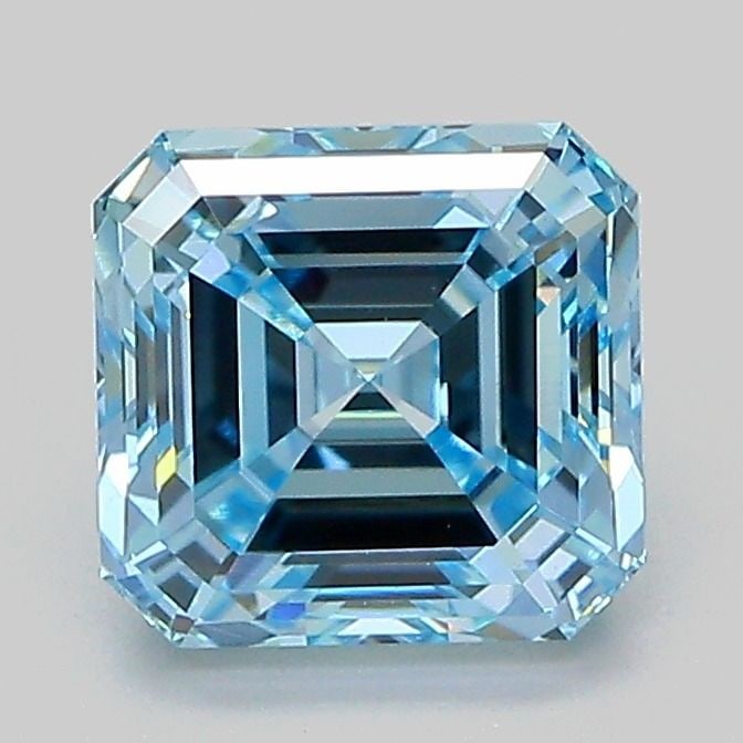 Loose Diamond - ASSCHER 2.01ct Fancy Intense Blue VVS2: Loose Diamond - ASSCHER 2.01ct Fancy Intense Blue VVS2 Source: This is a real non-mined Diamond that has been grown in a lab Shape: ASSCHER Carats: 2.01 Color: Fancy Intense Blue Certification: IGI Vi