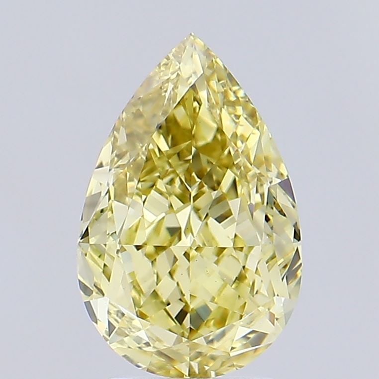 Loose Diamond - PEAR 3.55ct Fancy Intense Yellow VS1: Loose Diamond - PEAR 3.55ct Fancy Intense Yellow VS1 Source: This is a real non-mined Diamond that has been grown in a lab Shape: PEAR Carats: 3.55 Color: Fancy Intense Yellow Certification: IGI Video