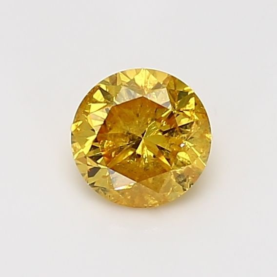 Loose Diamond - ROUND 0.7ct Fancy Vivid Orangey Yellow (1 of 1)