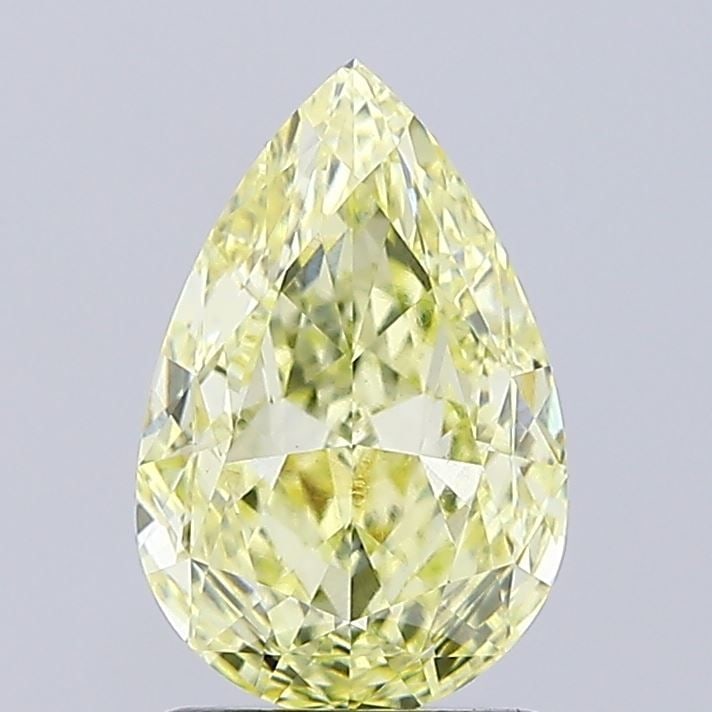 Loose Diamond - PEAR 1.85ct Fancy Intense Yellow VS1: Loose Diamond - PEAR 1.85ct Fancy Intense Yellow VS1 Source: This is a real non-mined Diamond that has been grown in a lab Shape: PEAR Carats: 1.85 Color: Fancy Intense Yellow Certification: IGI Video