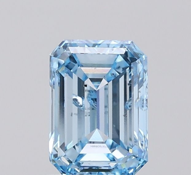 Loose Diamond - EMERALD 1.31ct Fancy Vivid Blue I1: Loose Diamond - EMERALD 1.31ct Fancy Vivid Blue I1 Source: This is a real non-mined Diamond that has been grown in a lab Shape: EMERALD Carats: 1.31 Color: Fancy Vivid Blue Certification: IGI Video: