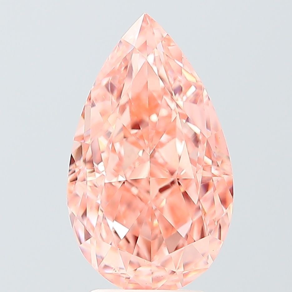 Loose Diamond - PEAR 4.02ct Fancy Intense Pink VVS2: Loose Diamond - PEAR 4.02ct Fancy Intense Pink VVS2 Source: This is a real non-mined Diamond that has been grown in a lab Shape: PEAR Carats: 4.02 Color: Fancy Intense Pink Certification: IGI Video: