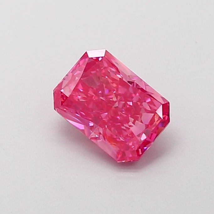 Loose Diamond - RADIANT 1.0ct Fancy Vivid Pink VS1: Loose Diamond - RADIANT 1.0ct Fancy Vivid Pink VS1 Source: This is a real non-mined Diamond that has been grown in a lab Shape: RADIANT Carats: 1.0 Color: Fancy Vivid Pink Certification: IGI Video:
