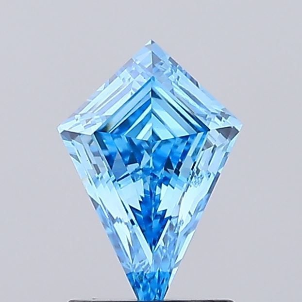 Loose Diamond - KITE 1.13ct Fancy Vivid Blue VS1: Loose Diamond - KITE 1.13ct Fancy Vivid Blue VS1 Source: This is a real non-mined Diamond that has been grown in a lab Shape: KITE Carats: 1.13 Color: Fancy Vivid Blue Certification: IGI Video: