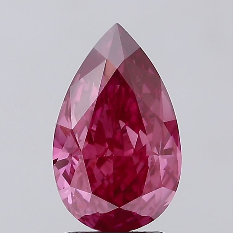 Loose Diamond - PEAR 2.67ct Fancy Deep Pink VS1: Loose Diamond - PEAR 2.67ct Fancy Deep Pink VS1 Source: This is a real non-mined Diamond that has been grown in a lab Shape: PEAR Carats: 2.67 Color: Fancy Deep Pink Certification: IGI Video: