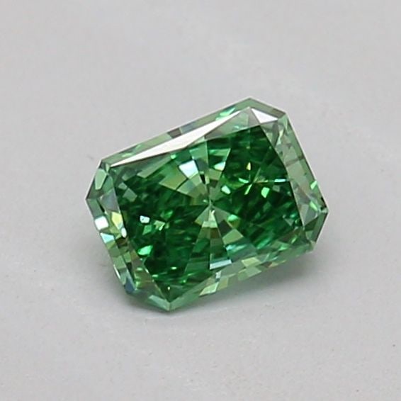 Loose Diamond - RADIANT 0.18ct Fancy Vivid Green VS1: Loose Diamond - RADIANT 0.18ct Fancy Vivid Green VS1 Source: This is a real non-mined Diamond that has been grown in a lab Shape: RADIANT Carats: 0.18 Color: Fancy Vivid Green Certification: IGI