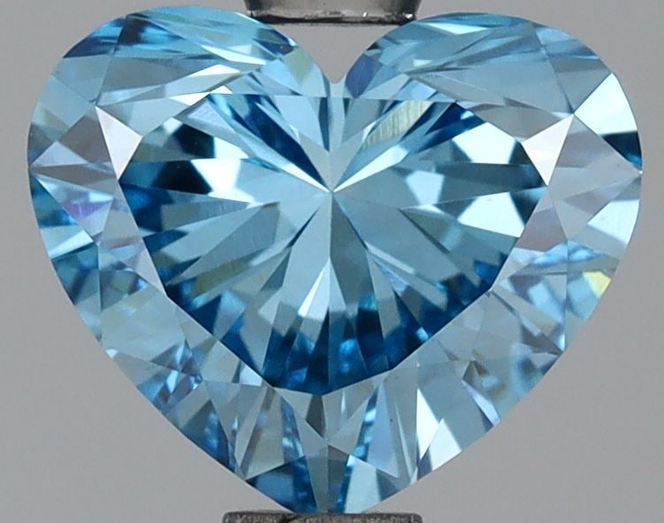 Loose Diamond - HEART 1.4ct Fancy Vivid Blue VS1: Loose Diamond - HEART 1.4ct Fancy Vivid Blue VS1 Source: This is a real non-mined Diamond that has been grown in a lab Shape: HEART Carats: 1.4 Color: Fancy Vivid Blue Certification: IGI Video: