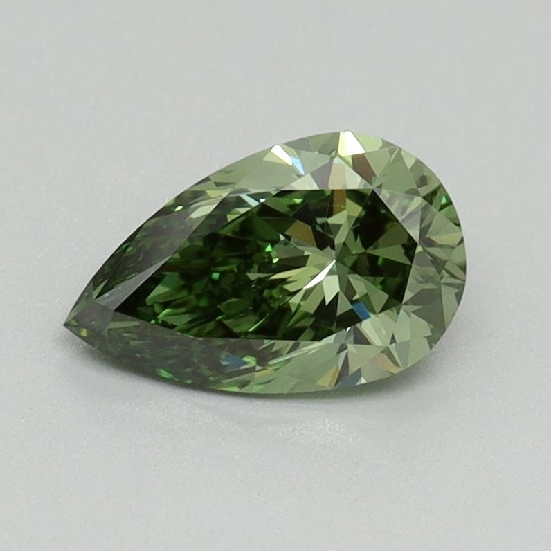 Loose Diamond - PEAR 0.7ct Fancy Vivid Green VVS2: Loose Diamond - PEAR 0.7ct Fancy Vivid Green VVS2 Source: This is a real non-mined Diamond that has been grown in a lab Shape: PEAR Carats: 0.7 Color: Fancy Vivid Green Certification: IGI Video: