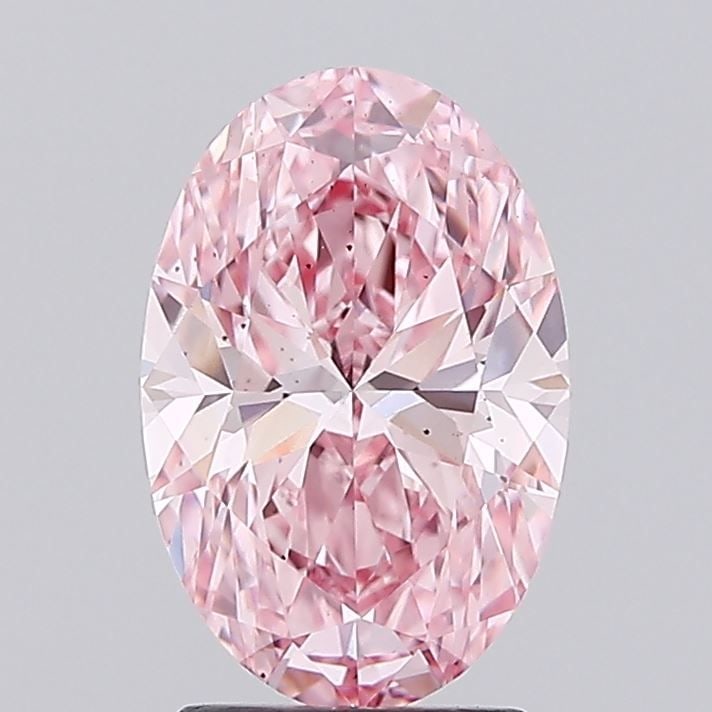 Loose Diamond - OVAL 2.5ct Fancy Vivid Pink VS2: Loose Diamond - OVAL 2.5ct Fancy Vivid Pink VS2 Source: This is a real non-mined Diamond that has been grown in a lab Shape: OVAL Carats: 2.5 Color: Fancy Vivid Pink Certification: IGI Video: