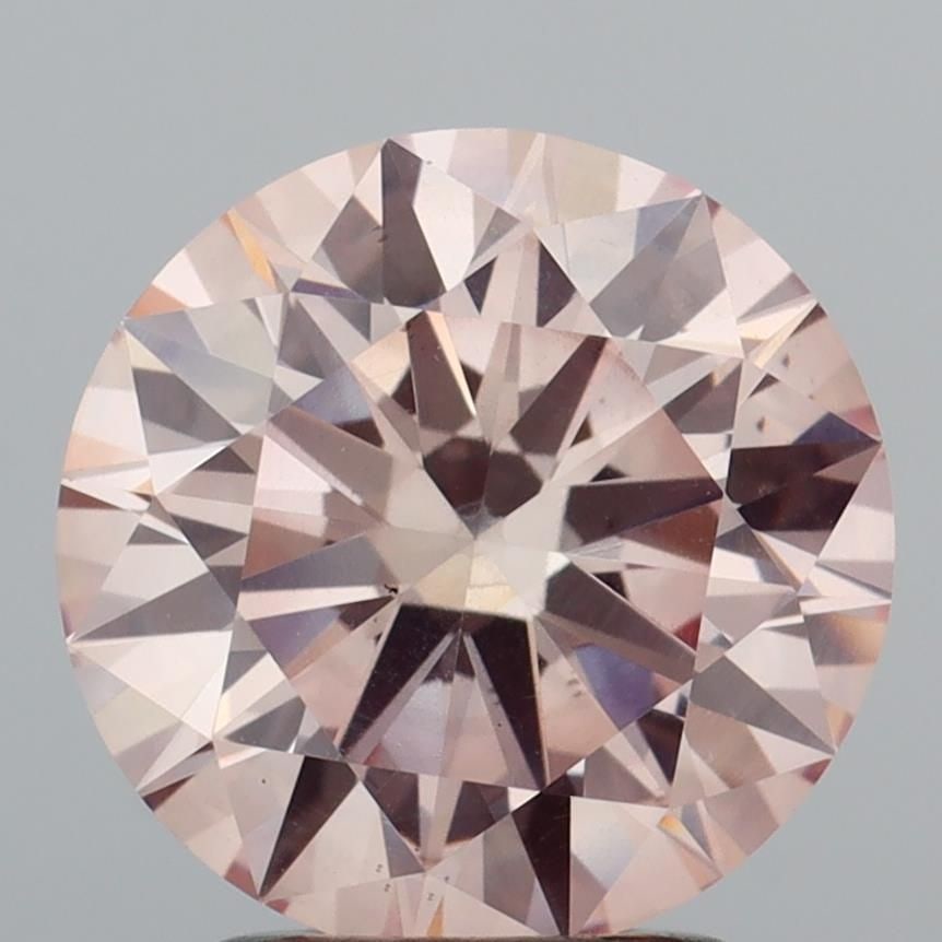 Loose Diamond - ROUND 2.55ct Fancy Pink VS2: Loose Diamond - ROUND 2.55ct Fancy Pink VS2 Source: This is a real non-mined Diamond that has been grown in a lab Shape: ROUND Carats: 2.55 Color: Fancy Pink Certification: IGI Video: