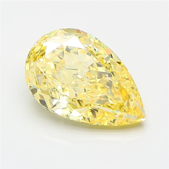 Loose Diamond - PEAR 2.74ct Fancy Vivid Yellow VS1: Loose Diamond - PEAR 2.74ct Fancy Vivid Yellow VS1 Source: This is a real non-mined Diamond that has been grown in a lab Shape: PEAR Carats: 2.74 Color: Fancy Vivid Yellow Certification: IGI Video: